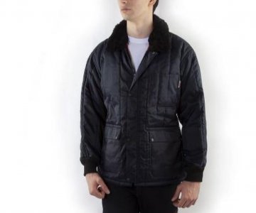 Erkek tüy yakalı mont